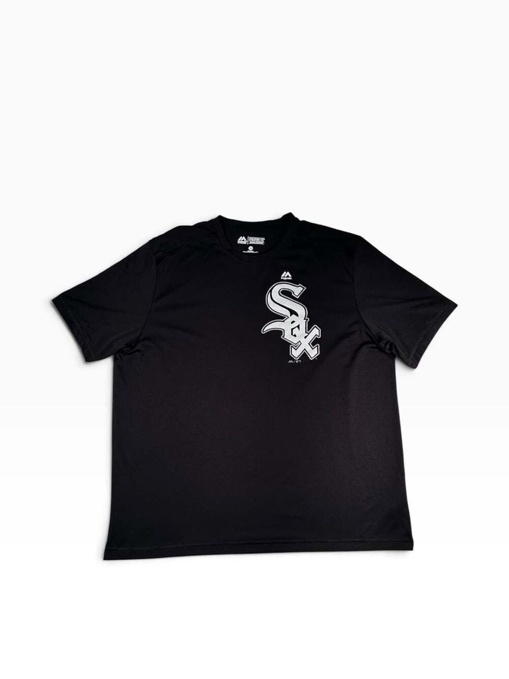 Majestic Chicago White Sox Evolution Tee Cool Base Black T-Shirt 2XL